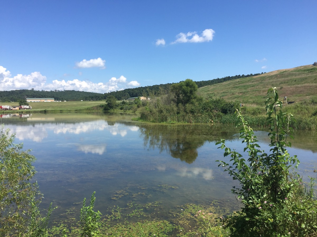 Pike Sanitation Landfill Pond In Waverly Ohio