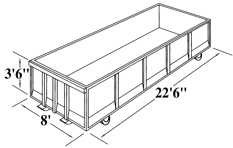 Rumpke 20 Yard Roll Off Dumpster Dimensions