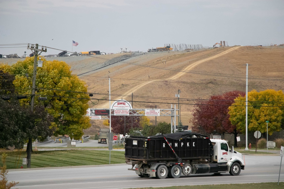 Rumpke Sanitary Landfill Entrance In Colerain Township Ohio