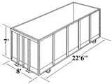 40 Yard Roll Off Dumpster Dimensions