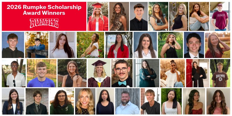 Rumpke Scholarship Winners 2026