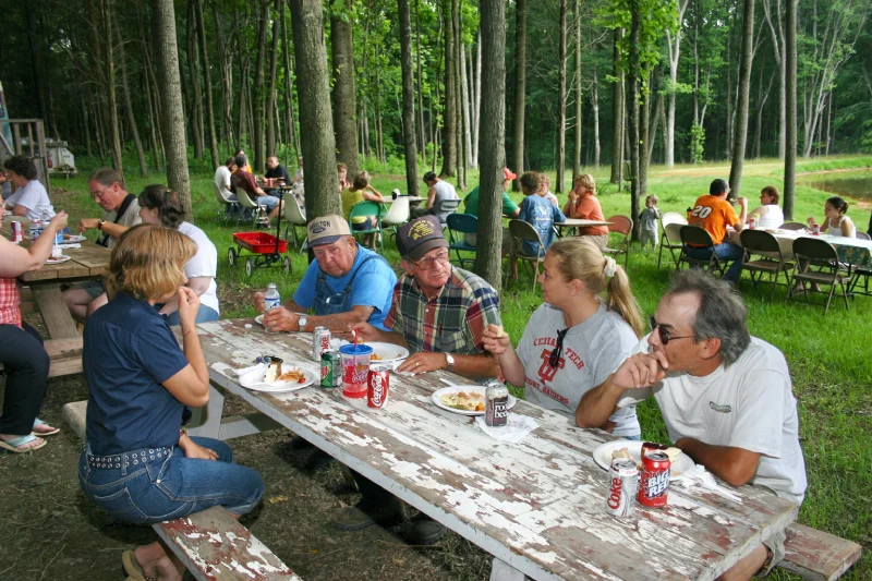 Rumpke Community Members Having A Picnic At The Rumpke Medora Landfill And Recycling Facility In Medora, Indiana