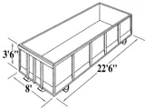 20 Yard Roll Off Dumpster Dimensions