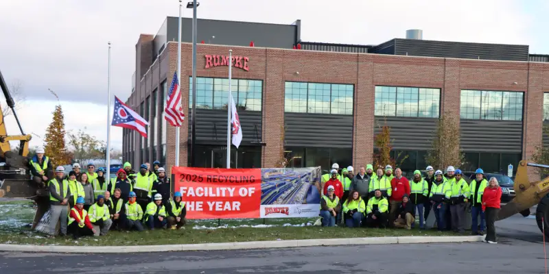 Rumpke Recycling Team Award For Excellent Recycling Efforts