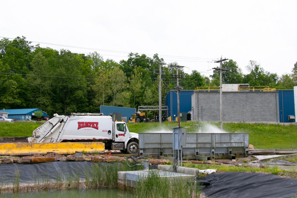 Rumpke Truck At Boyd County Landfill In Ashland KY